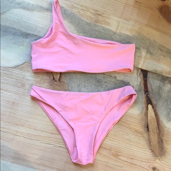 one shoulder bikini zaful